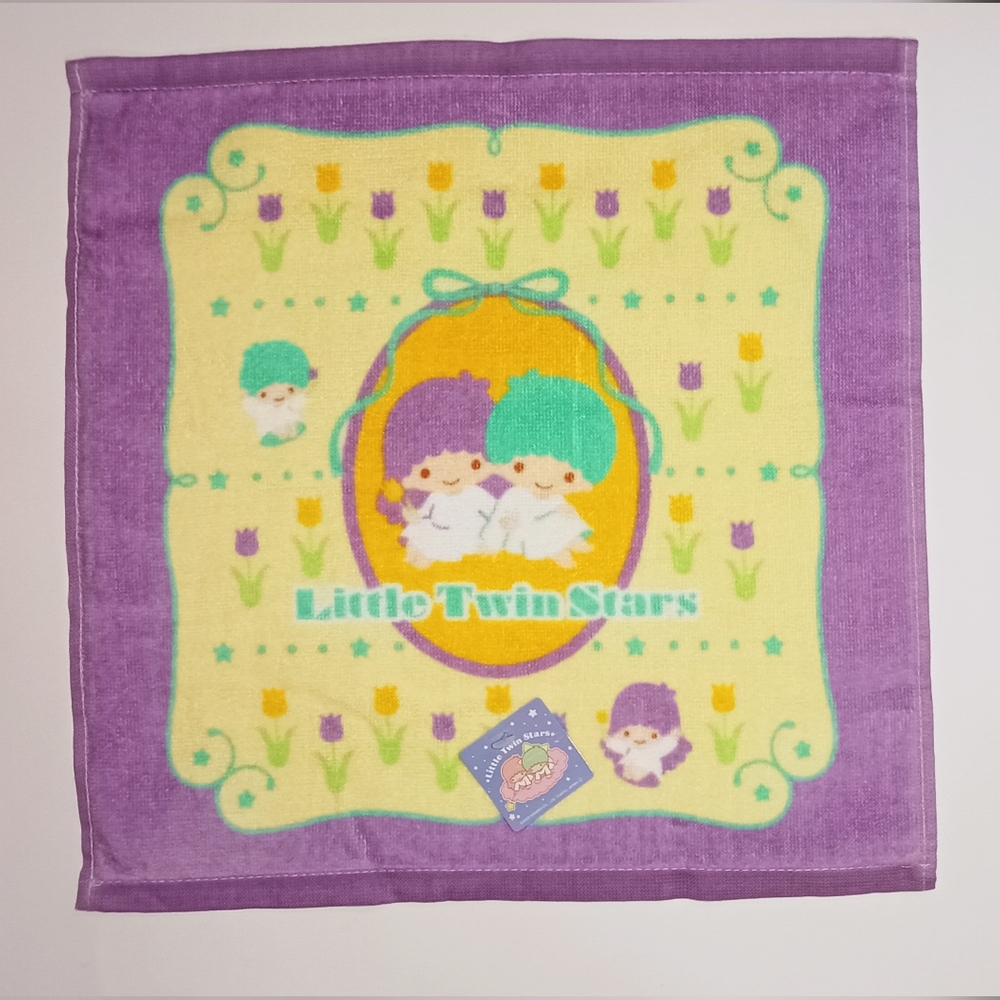 Hand/face towel little twins Stars kiki and lala Sanrio - Picture 3 of 4